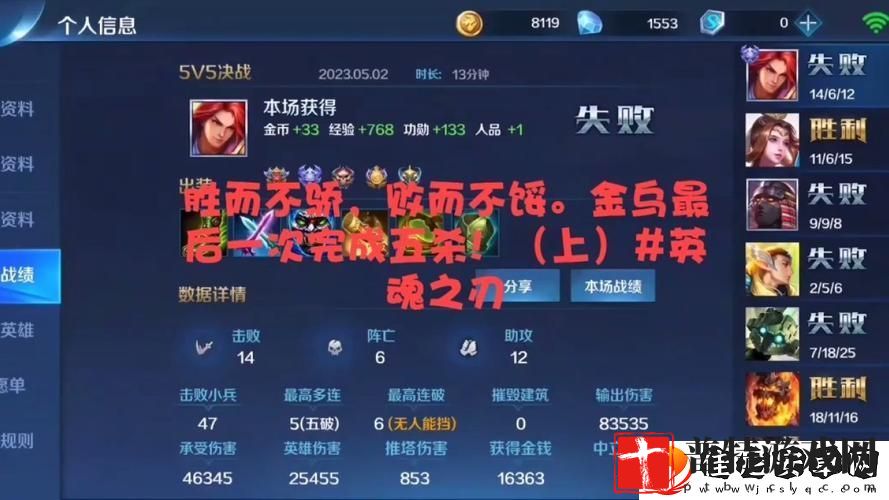 英魂之刃金乌技能加点