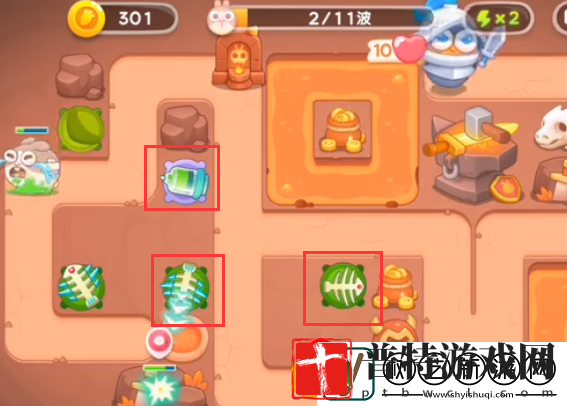 保卫萝卜4饿龙传说第40关怎么玩