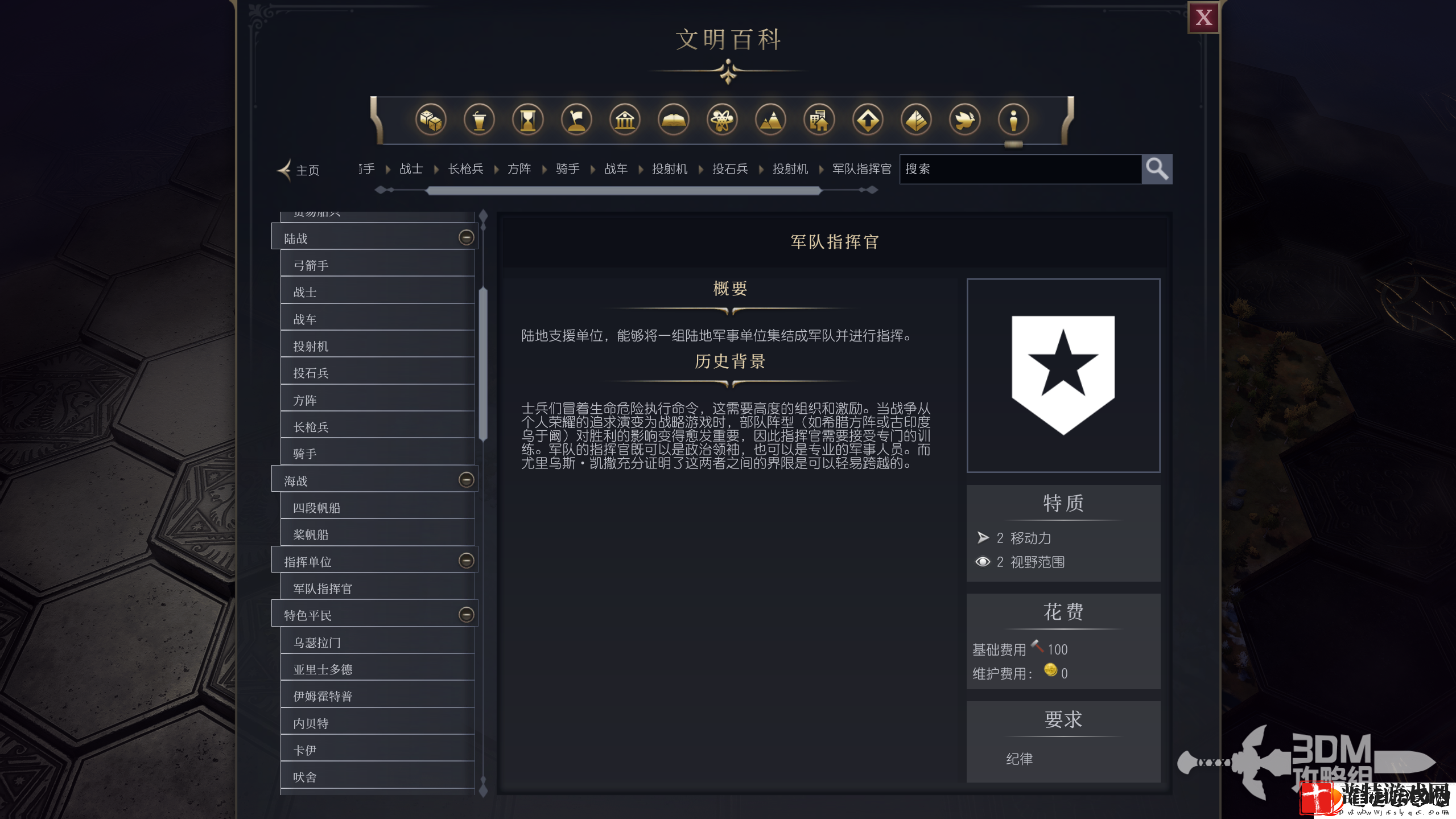 文明7**指挥官作用介绍